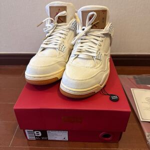 (国内正規品 スニーカーダンク購入) NIKE AIR JORDAN 4 RETRO LEVIS NRG A02571-100 27cm エアジョーダン4 リーバイス 白