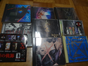 X JAPAN アルバム CD 7枚セット/BLUE BLOOD/LIVE LIVE LIVE/best ベスト dahria /BEST/shock vision/jealousy art of　破滅