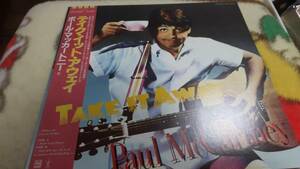 PAUL McCARTNEY/TAKE IT AWAY 帯付　３０㎝　シングル　黒盤