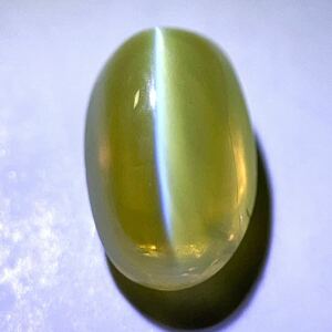 ☆天然クリソベリルキャッツアイ 0.695ct☆J約5.8×3.7mm ルース 裸石 宝石 ジュエリー chrysoberyl cat