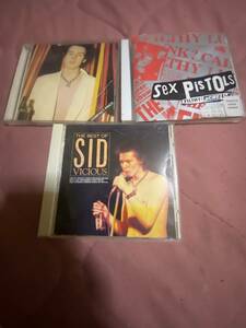 SEX PISTOLS(セックス・ピストルズ）勝手に来やがれ アルバム CD+SID VICIOUS ベストアルバム+ アルバム CDのみ SID SINGS 3枚