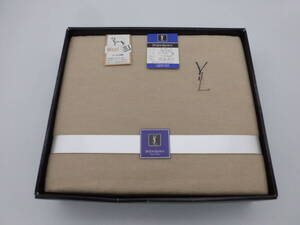 823■■　　新品！YVES SAINT LAURENT(イブ・サンローラン）ウール混（モッサ）シーツ（日本製）（送料無料）（元箱無し）■■