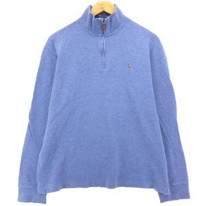 古着 ラルフローレン Ralph Lauren POLO RALPH LAUREN ESTATE RIB コットンニットハーフジップセーター レディースM /eaa420153 【SS2406】