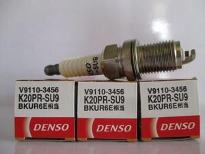 ダイハツ タント L350S L360S DAIHATSU TANTO / DENSO スパークプラグ K20PR-SU9 V9110-3456 3本セットです！！＋＋＋＋＋＋＋＋＋＋＋＋＋