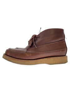 PISTOLERO◆レースアップブーツ/US8.5/ブラウン/レザー/7426