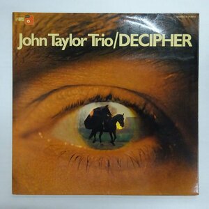 14033491;【ほぼ美盤/Germanyオリジナル/MPS/コーティング/見開き】John Taylor Trio ジョン・テイラー / Decipher ディサイファー
