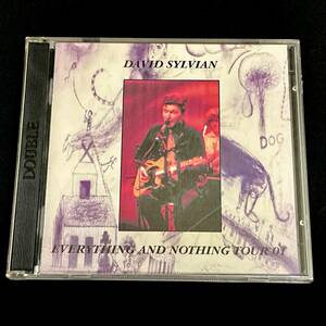 DAVID SYLVIAN デヴィッド・シルヴィアン　EVERTHING AND NOTHING TOUR ２００１ LIVE IN ENGLAND ２枚組CD