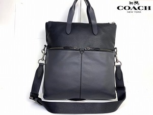 美品★送料無料★レアモデル コーチ メンズ COACH レザー 2Way ショルダーバッグ トートバッグ