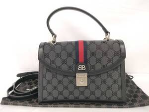 【美品】GUCCI　グッチ　バレンシアガ BALENCIAGA　コラボ ザ ハッカー　プロジェクト シェリーライン 680119 2WAY　