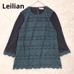 美品✨近年　Leilian レリアン　刺繍チュニック　ブラウス　大きいサイズ