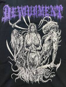 DEVOURMENT Tシャツ 約着丈68cm 約身幅44cm Sサイズ DEATH METAL デスメタル ブルデス スラム