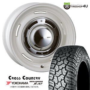 4本セット クリムソン ディーンクロスカントリー CROSSCOUNTRY 17x7.0J 10/108/114.3 +38 White YH ジオランダーXAT G016 245/65R17 WL