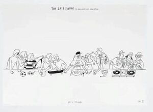 長場雄 個展 限定 ポスター & フライヤー セットThe Last Supper 最後の晩餐 ナガバユウ