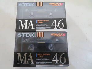 F00027265/○カセット2点セット/「TDK Metal Position Type IV MA-46 / Metal For CD」