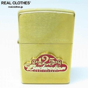 ZIPPO/ジッポー Budweiser/バドワイザー 125th ANNIVERSARY/125周年記念 2001年製 /000