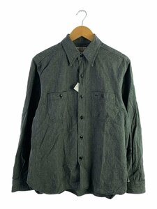 Buzz Rickson’s◆COTTON COVERT WORK SHIRT/15/コットン/GRY/無地/BR26082