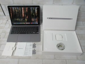 09298 Ω 新TNPC3 0817m 保証有 Apple A2337 MacBook Air / Apple M1 / 8GB / SSD:256GB 箱・AC付