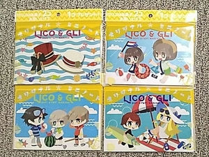 【即決！】★LICO&GLI リコ&グリ りこぐり オリジナル ミニノート 全4種／未使用・未開封・非売品／グリコ／匿名配送可