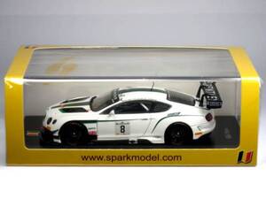 1/43 Bentley Continental GT3 No.8 24H SPA 2014 (SB079)