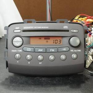 動作OK 86180-B2290 オーディオ L235S L245S エッセ ASAHI ヘッドユニット 純正形状 CD AM FM アサヒ ダイハツ 純正 @7546s