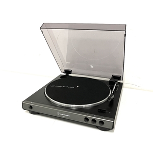 audio-technica AT-LP60X DGM ターンテーブル レコード プレーヤー オーディオ 音響 機器 機材 趣味 ジャンク B8951456