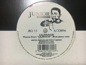 OUTRAGE THEME FROM OUTRAGE 12inch アウトレイジ JUNIOR BOY