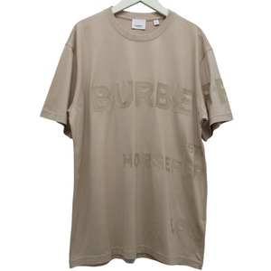 クリーニング済み 美品 BURBERRY バーバリー 半袖 ホースフェリー ロゴプリント Tシャツ カットソー XS ベージュ