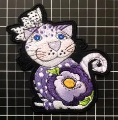 ロラライハリス　ワッペン　刺繍　猫ちゃん　ロラ