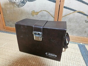 Canon カメラバッグ キャノン レトロ 当時物 ショルダー中古 レザー昭和レトロ コレクション ビンテージ 値下げ