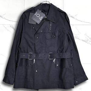 【新品タグ付き】MACKINTOSH 104ライン マッキントッシュ DUNKELD TRENCH ダンケルド トレンチコート ゴム引き ジャケット 英国製 ブラック