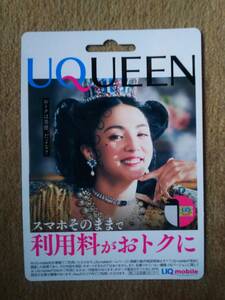 ◆満島ひかり　UQUEEN　厚紙POP　１０ｘ１４ｃｍ　ＵＱmobile◆　