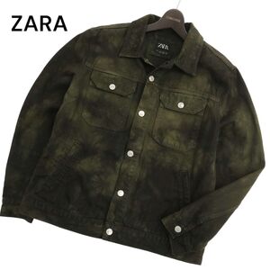 ZARA ザラ マン 通年 タイダイ★ デニム ジャケット Gジャン Sz.L　メンズ　C4T02758_3#O