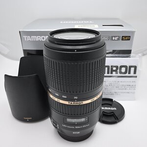 美品★TAMRON 望遠ズームレンズ SP 70-300mm F4-5.6 Di VC USD キヤノン用 フルサイズ対応 A005E