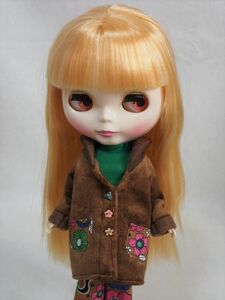 Doll Dressing*ハンドメイド ネオブライス/リカちゃんサイズお洋服アウトフィット/人形/衣装/ドレス/ドール服/コート/アウター/昭和レトロ