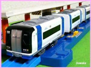 美品●プラレール 名古屋鉄道★名鉄２０００系電車 特急ミュースカイ★セントレアライン 中部国際空港行 簡易清掃 整備点検 走行確認◎