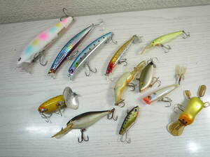 KHQ92　ルアーまとめ売り　BlueBlue ZEPPER140F　imaサスケ烈空120　シャロースイマー　 JITERBUG　REBEL　ダックビル　RAPALA　など