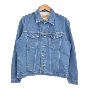 Wrangler ラングラー デニムジャケット ブルー (メンズ L) 中古 古着 S2954