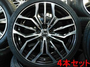 ★ マルカ ブロッケン DS255 クラウン 19インチ 8J+35 5H 114.3 245/35R19 未使用 展示品 4本 マークX カムリ アルミ タイヤ