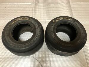 中古品☆BRIDGESTONE SL02 4.5/10.0-5 2本セット カートタイヤ レーシング 