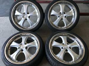 215/40ZR18 89W 2013年製【8.5分山】クラブリネア CLUB LINEA 18×7.5J+52/5H/114.3ハブ径約73㎜ ノア ヴォクシー ステップワゴン 等に 4本