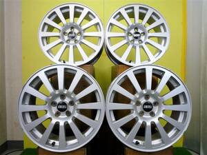 H1687 中古 4本 BBS スバル 純正 17 x 7J +48 5H 100 RV722 日本製 軽量 鍛造 レガシィ インプレッサ XV BRZ フォレスター エクシーガ