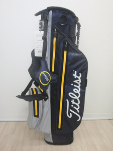 新品未使用！Titleist Players 4 StaDry Stand Bag (Navy/Gray/Canary) TB21SX2-427