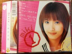 藤本美貴 ＣＤ 初回限定盤 ＭＩＫＩ① ★ 帯付き BOX仕様 写真集付き