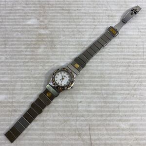 ジャンク 動作OK ベルト破損 ULYSSE NARDIN ユリス ナルダン ジャンク 44.21 3048 腕時計 クォーツ 白文字盤 稼働品 中古