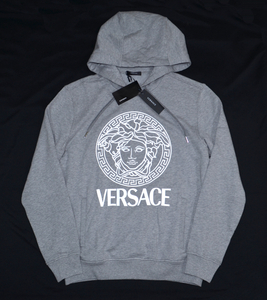 未使用品 新品級 王道メデゥーサ柄 VERSACE ヴェルサーチェ パーカー size L オーバーサイズ カジュアルに 春秋冬 ストレッチ有り メンズ