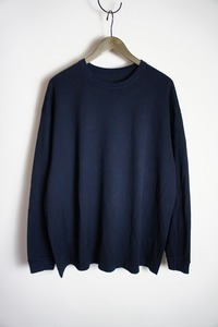 MAISON EUREKAメゾン エウレカ 長袖Ｔシャツ GIZA COTTON L/S PACK TEE 長袖カットソー ロンT M紺805N