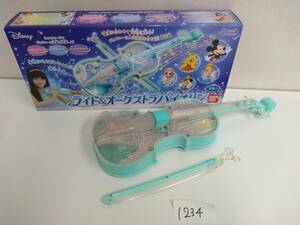 1234B4&1 Disney ライト&オーケストラバイオリン ブルー ドリームレッスン バンダイ ディズニー BANDAI