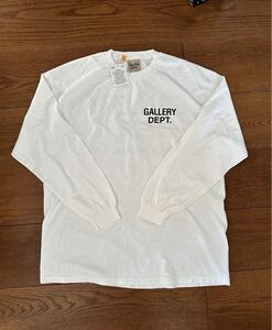 新品 未使用 gallerydept 長袖Tシャツ Tシャツ 長袖 カットソー ロンT ロングスリーブTシャツ ホワイト L 1円スタート ギャラリーデプト