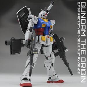 MG 1/100 RX-78-02 ガンダム THE ORIGIN 塗装済み完成品