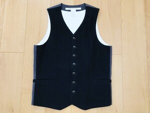 【美品】EEL＊起毛ウールベスト＊紺＊M